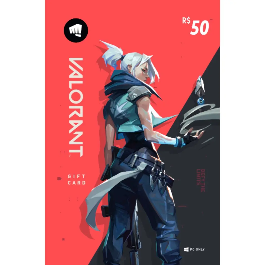 Valorant – VP Card – RIOT GAMES R$ 50 Reais – WOW Games